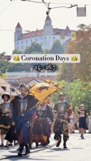 Coronation Days ⚜️ are coming back to Bratislava on July 24-26 ⚜️

Here are the program highlights:

📆 Friday, July 24 – Knightly Evening
🕒 17:00 - 20:00
📍 Tyrsovo nabrezie

Experience an evening of medieval knights, court entertainment, horse warm-ups, the royal court’s arrival, and a spectacular knightly tournament celebrating the upcoming coronation.

Enjoy family-friendly activities throughout the evening, including pony rides, historical games, and photo opportunities with the performers after the tournament.

📆 Saturday, July 25 – Coronation Day
📍 Bratislava Castle
🕒 12:30 – 15:30 

Enjoy falconry, drummers, historical flags, sword fighting, military drills, and jester performances before the grand Coronation Parade departs for the city center at 15:30.

📍 Main Square
🕒 16:00 - 18:00 

The celebration continues with the parade’s arrival, historical performances, the ceremonial Coronation of Maria Theresa at 17:10, followed by a photo session.

📆 Sunday, July 26
🕒 10:00 – 18:00 
📍 Main Square

A family-friendly day featuring sword-fighting shows, puppet theatre, historical performances, and fairy-tale plays throughout the day, all set in the heart of Bratislava’s historic center.

Save this reel & send it to someone who should come with 🤎

#bratislava #slovakia #coronationdays #korunovacnedni